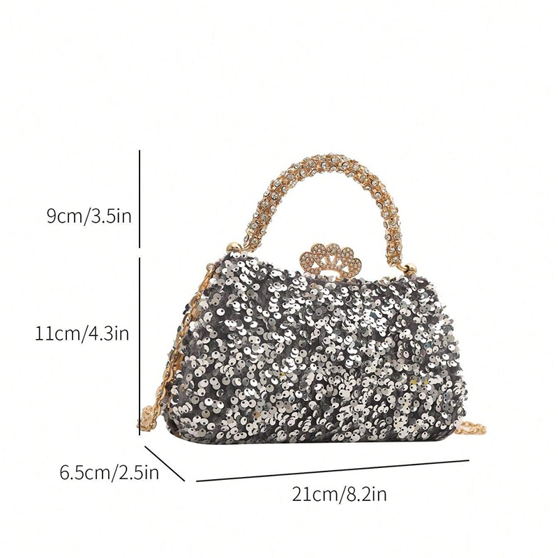 Sequin Event/Casual Clutches & Bags With Crystal/ Rhinestone