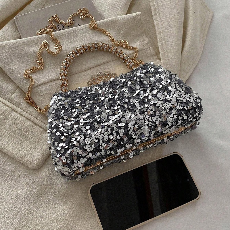 Sequin Event/Casual Clutches & Bags With Crystal/ Rhinestone