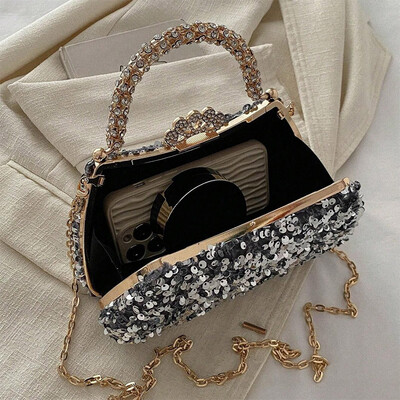 Sequin Event/Casual Clutches & Bags With Crystal/ Rhinestone