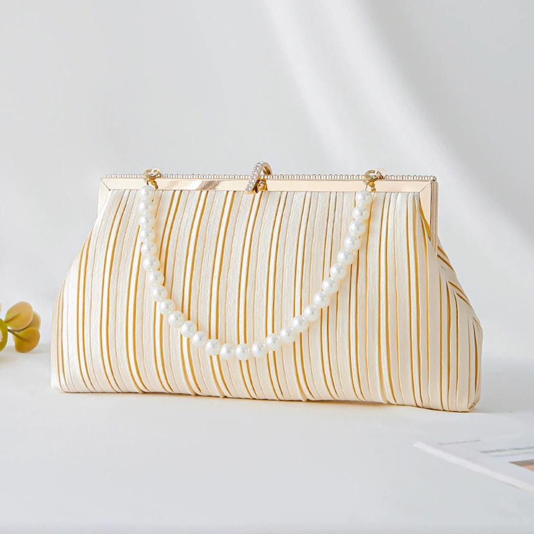 Satin Wedding/Event/Party/Casual Clutches & Bags With Lmitation Pearl