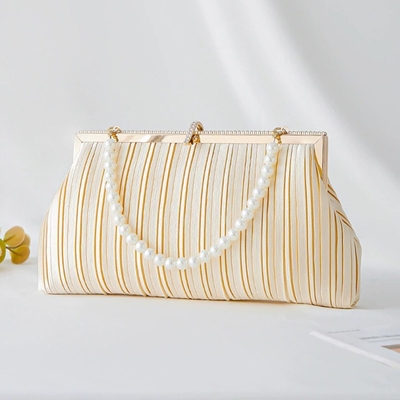 Satin Wedding/Event/Party/Casual Clutches & Bags With Lmitation Pearl