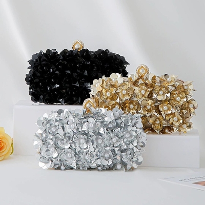 Sequin Wedding/Event/Party Clutches & Bags With Sparkling Glitter/Flower