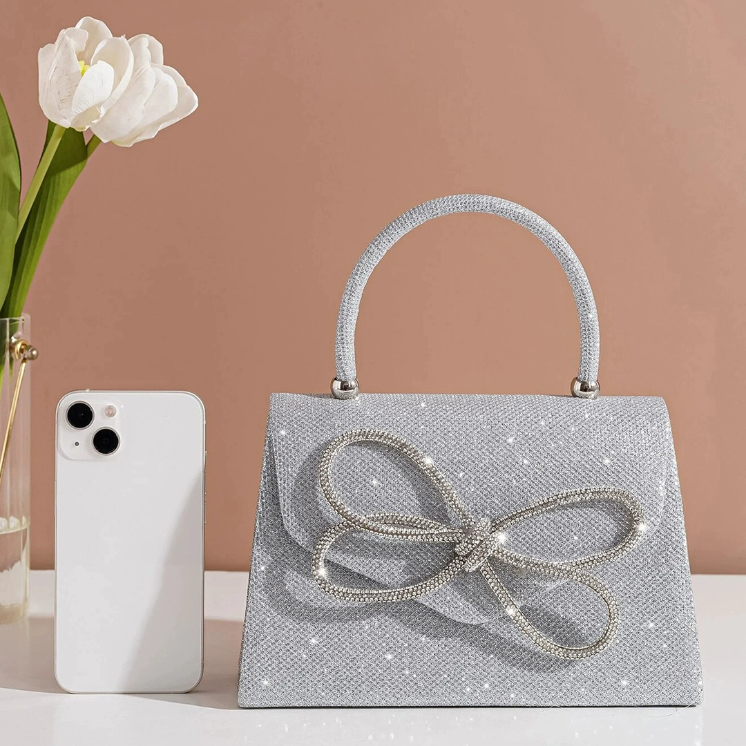 Sparkling Glitter Clutches & Bags With Bowknot