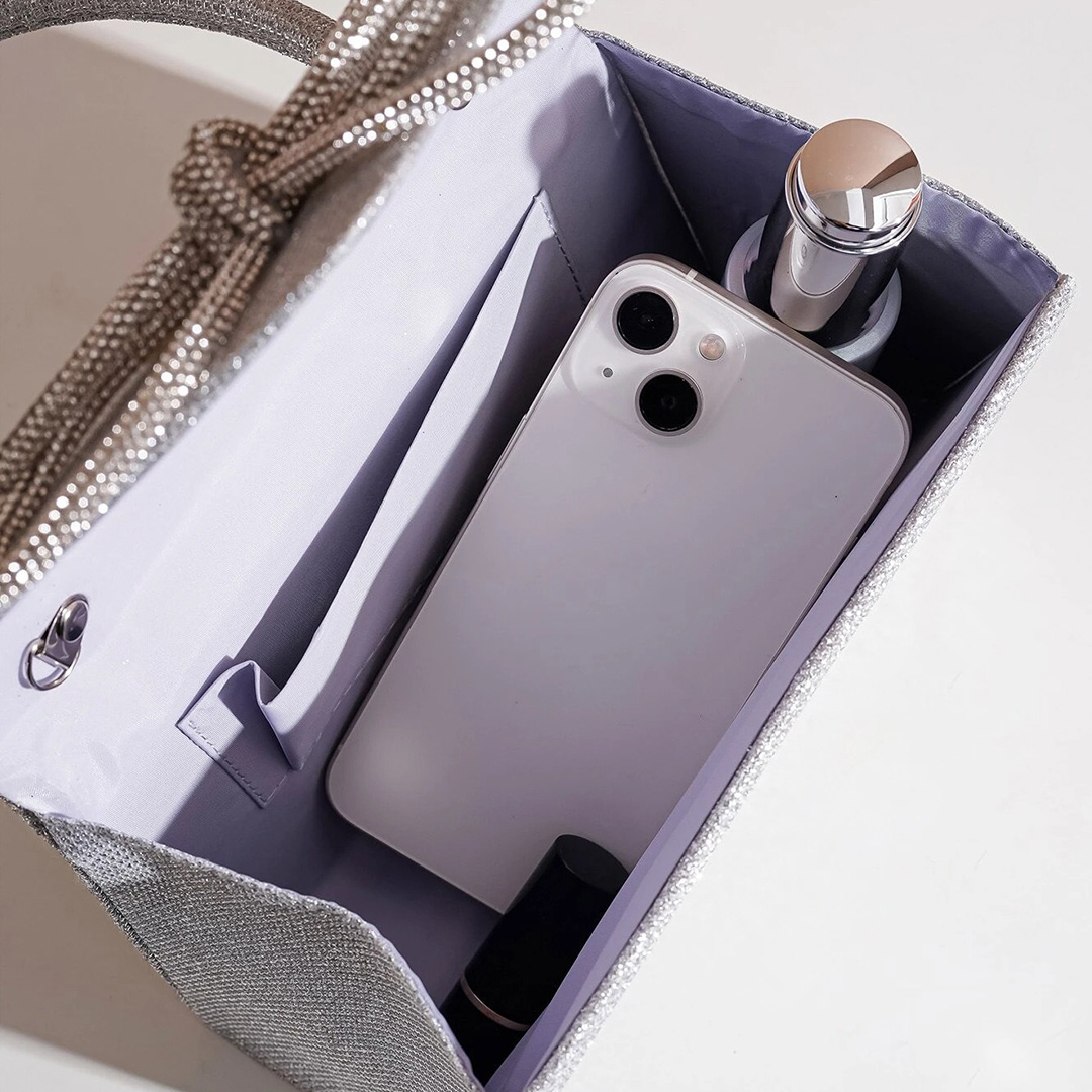 Sparkling Glitter Clutches & Bags With Bowknot