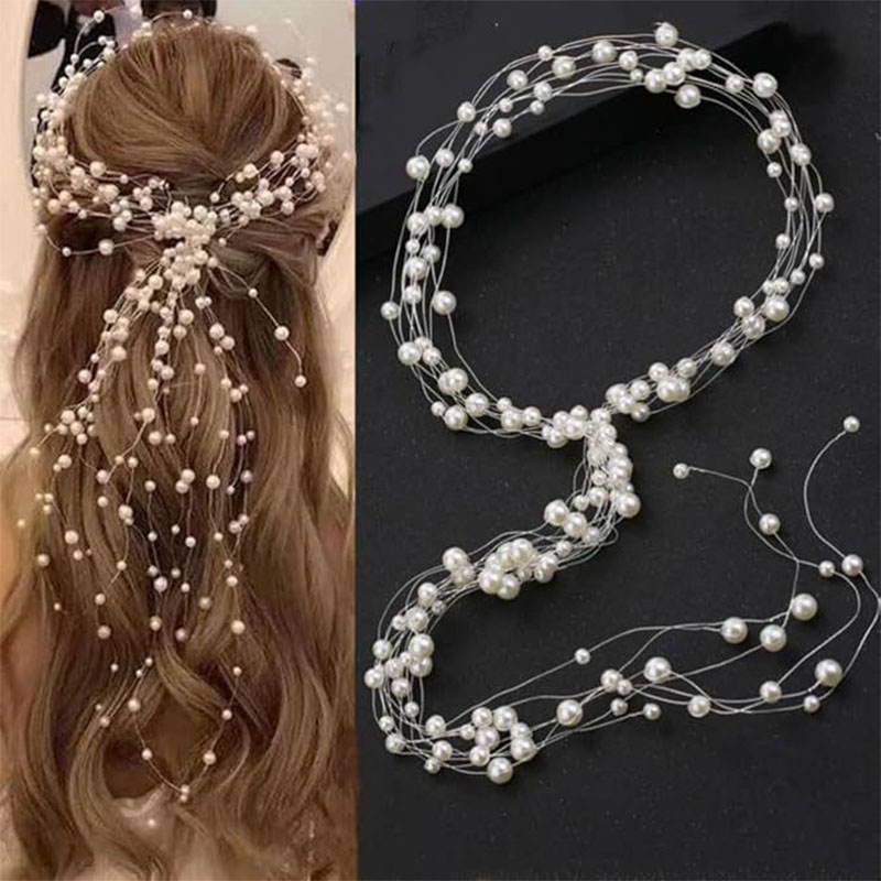Elegant Wedding Hair Vines With Pearl