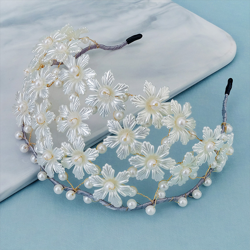 Wedding Headbands With Floral/Pearl Bridal Headpieces