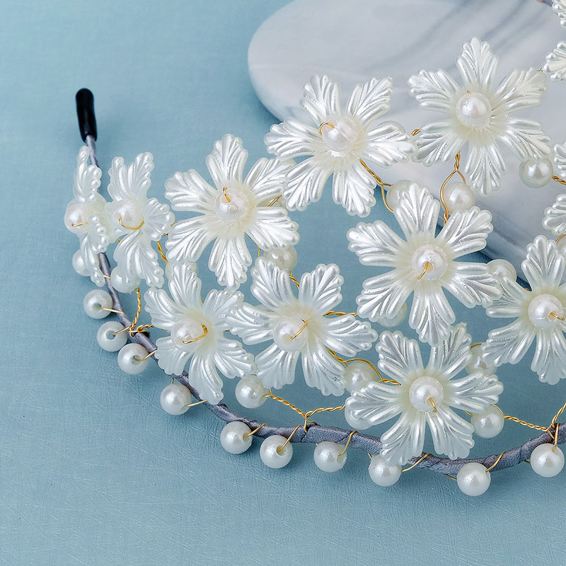 Wedding Headbands With Floral/Pearl Bridal Headpieces