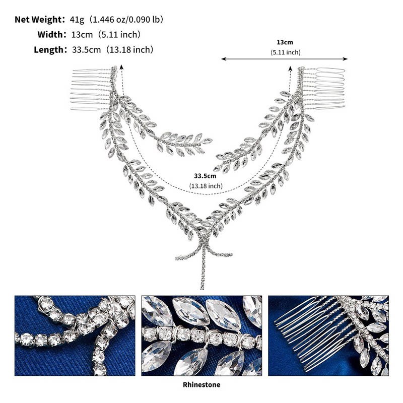 Ethnic Style Wedding/Party Hair Vines With Rhinestones