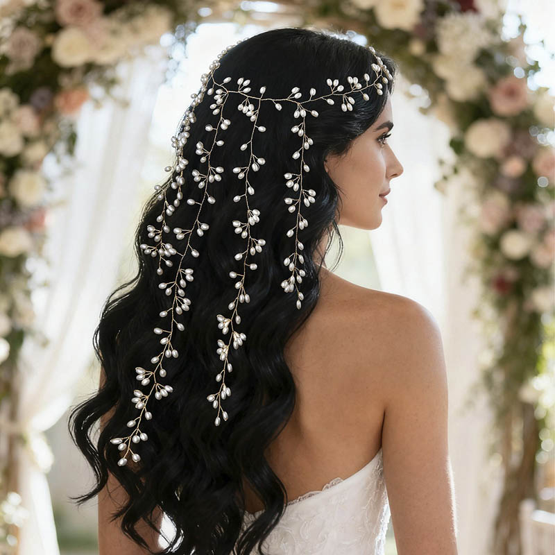 Rustic Style Wedding/Party Hair Vines With Faux Pearl