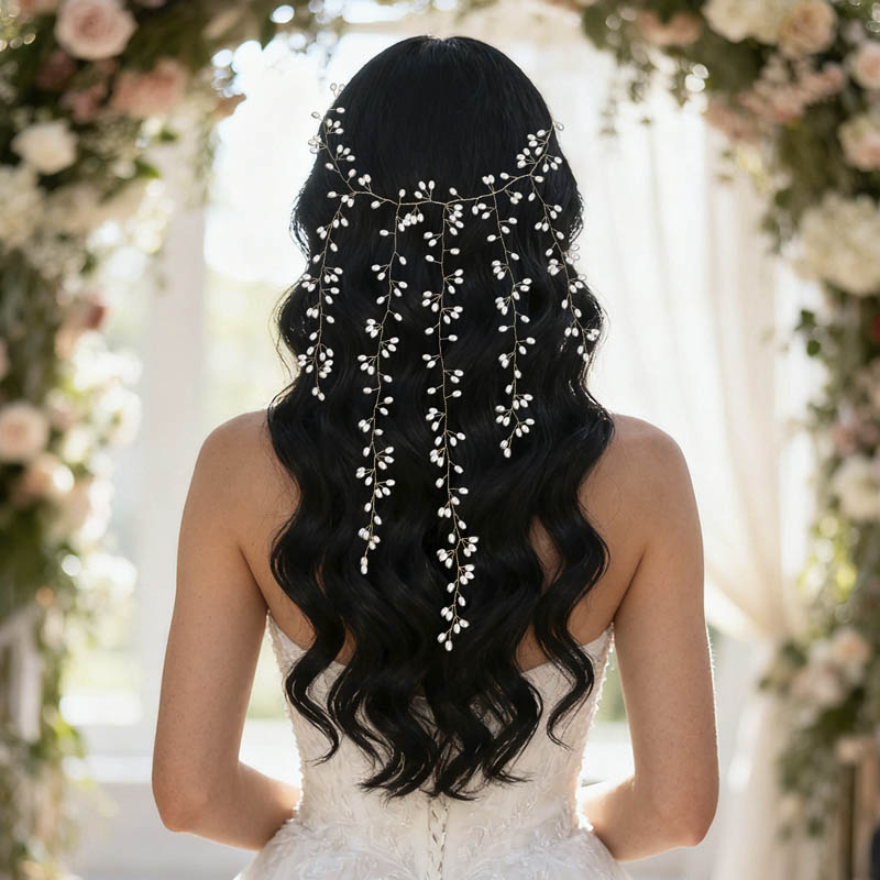 Rustic Style Wedding/Party Hair Vines With Faux Pearl