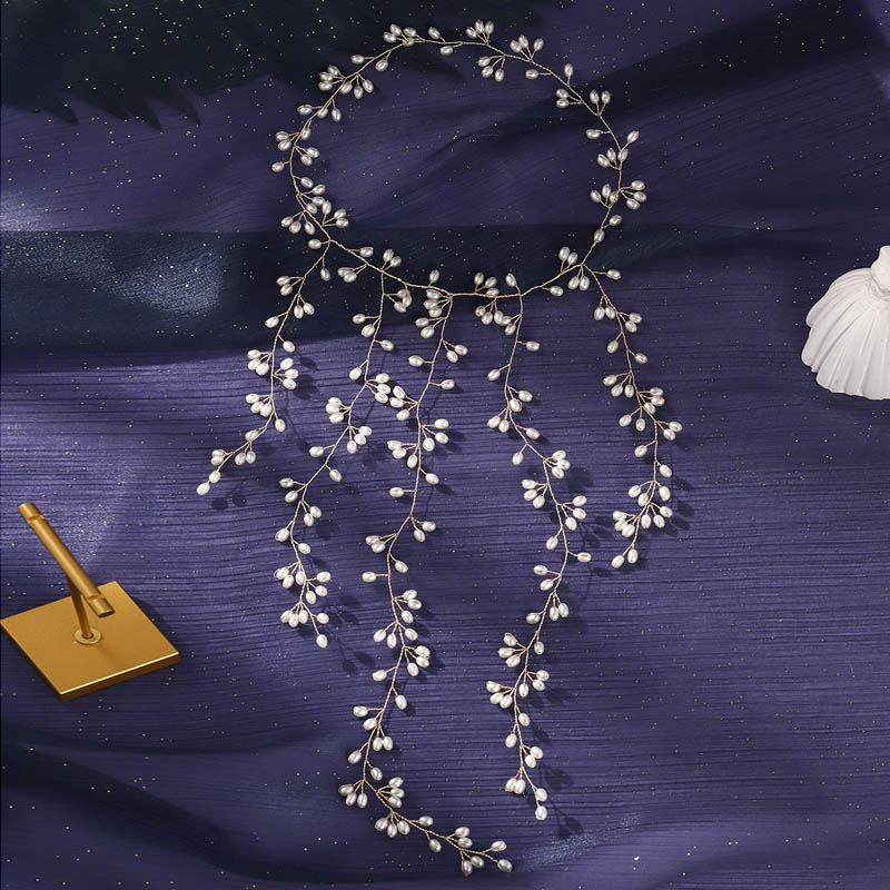 Rustic Style Wedding/Party Hair Vines With Faux Pearl