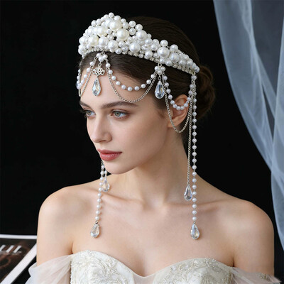 Wedding/Party Crowns & Tiaras With Pearl/Crystal