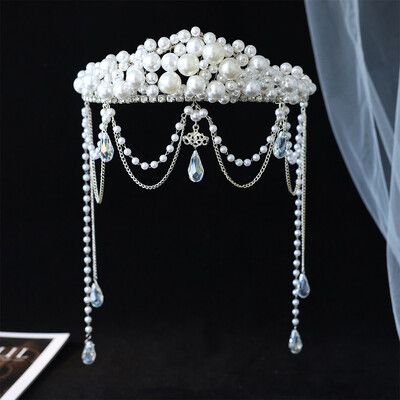 Wedding/Party Crowns & Tiaras With Pearl/Crystal