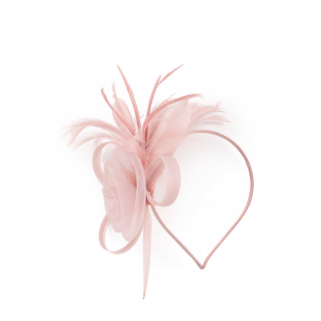 Elegant Faux Feather Flower Mesh Tea Party Fascinators With Clip Headband