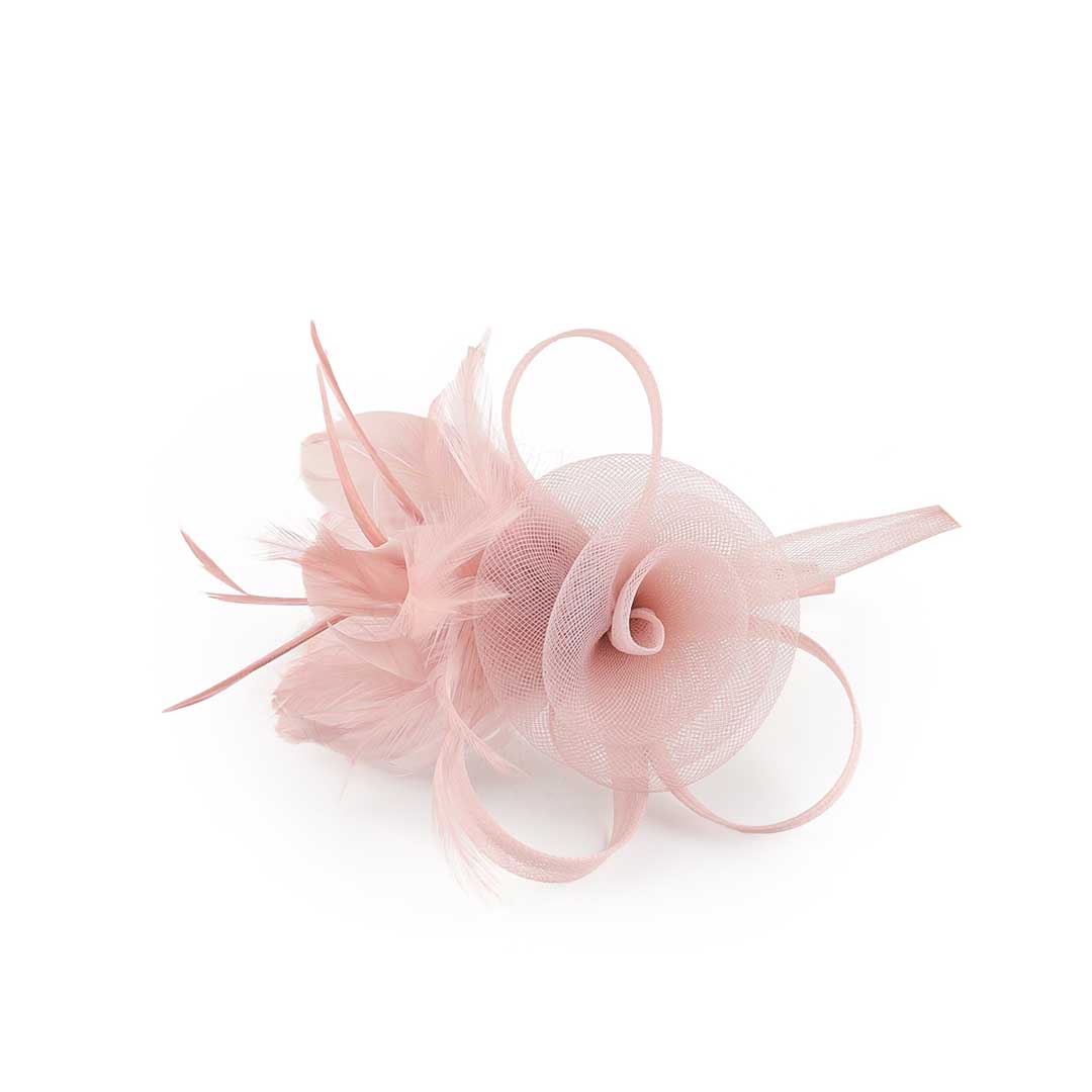 Elegant Faux Feather Flower Mesh Tea Party Fascinators With Clip Headband
