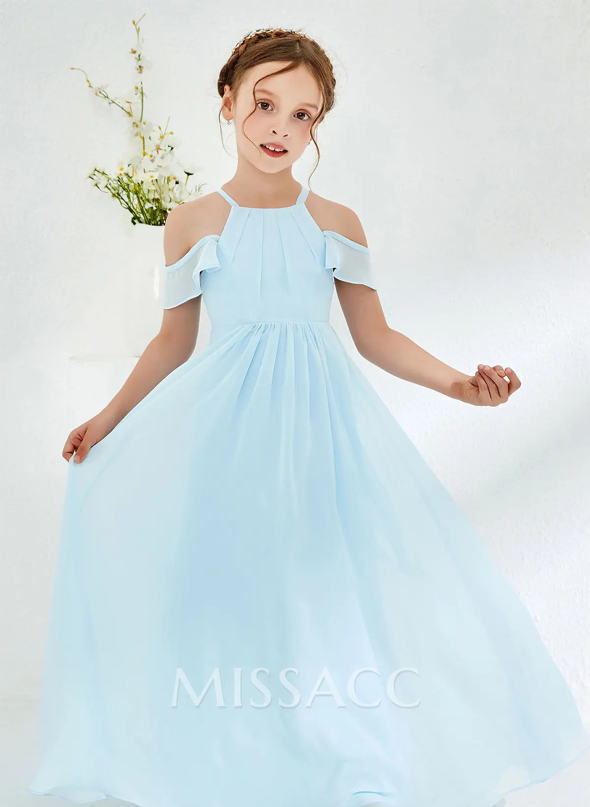 short chiffon junior bridesmaid dresses Chiffon Short Junior Bridesmaid Dress