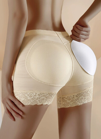 Mid-Rise Butt Lifting Shorts Seamless Lace Shapewear