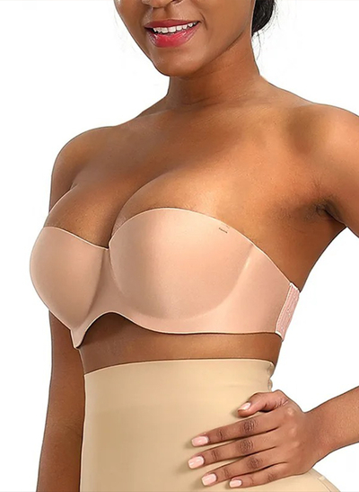 Push Up Back Closure Bandeau Bra