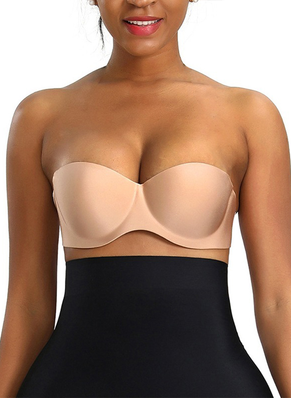 Push Up Back Closure Bandeau Bra