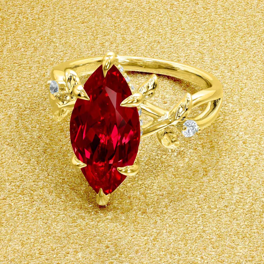 7*14mm Marquise Cut Sona Simulated Diamonds Engagement Rings In Sterling Silver