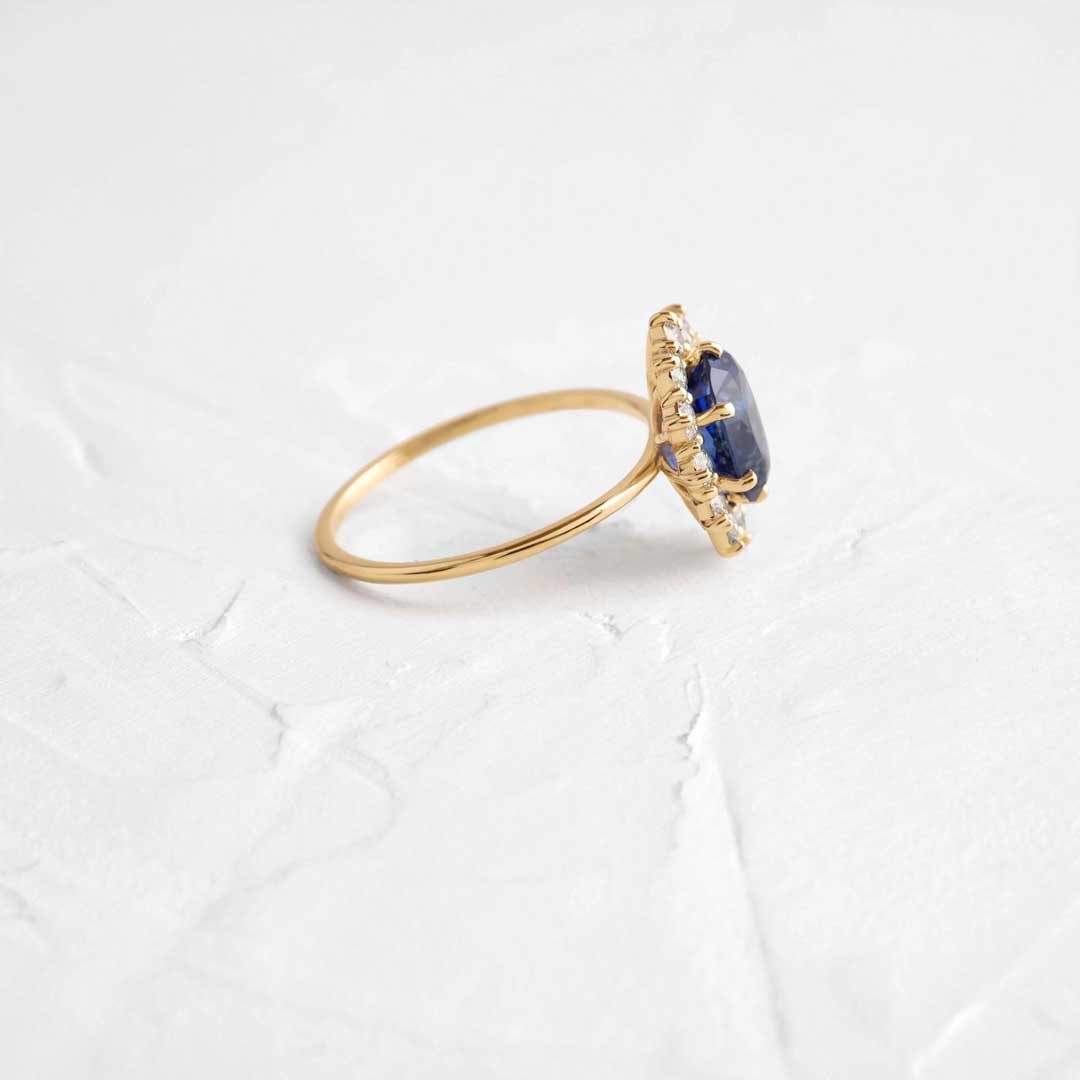 6*8mm Oval Cut Sona Simulated Diamonds Engagement Rings In Sterling Silver