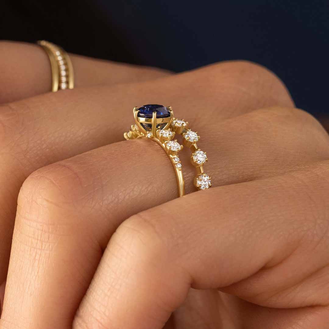 6*6mm Round Cut Sona Simulated Diamonds Engagement Rings In Sterling Silver