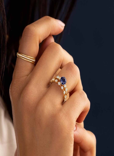 6*6mm Round Cut Sona Simulated Diamonds Engagement Rings In Sterling Silver