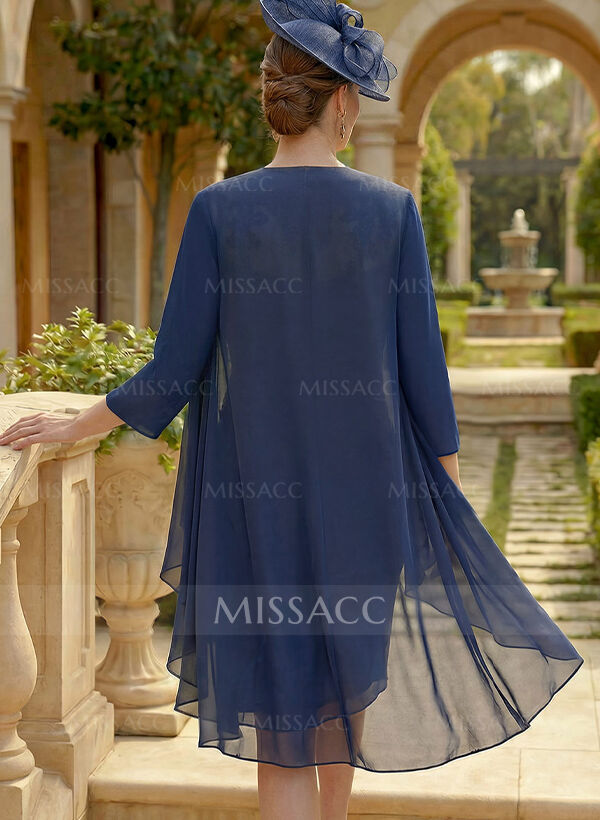 Open Front Chiffon Shawl