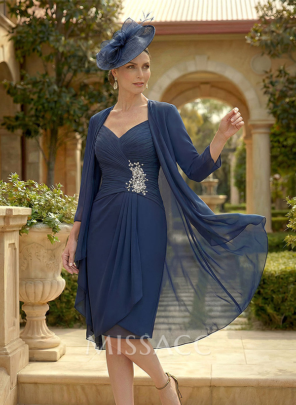 Open Front Chiffon Shawl