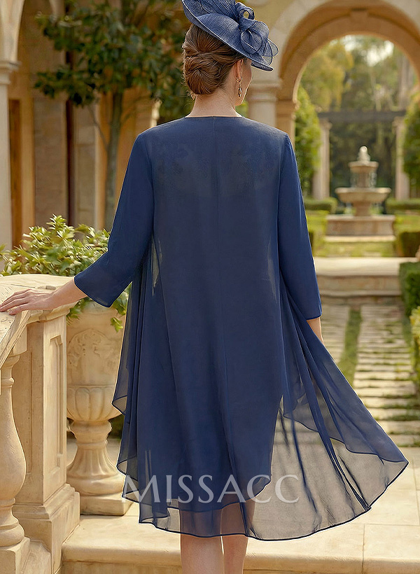 Open Front Chiffon Shawl