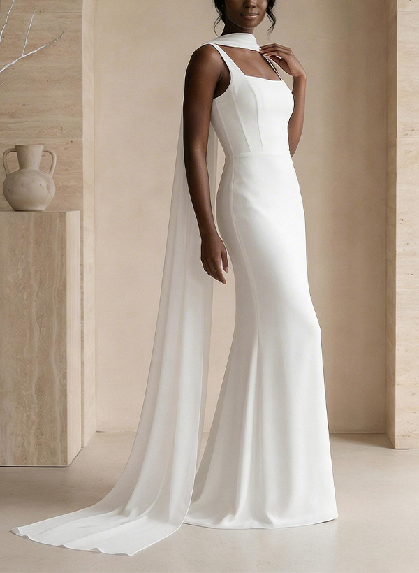 Open Front Chiffon Shawl