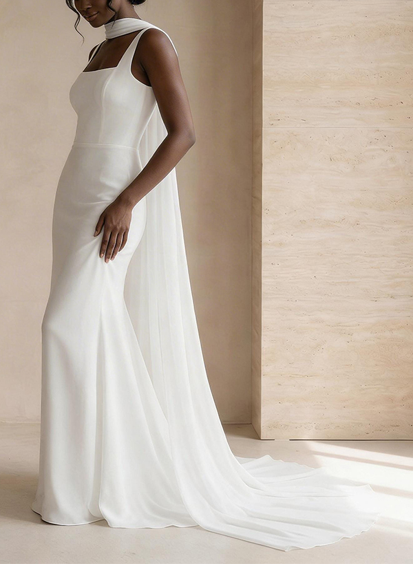 Open Front Chiffon Shawl