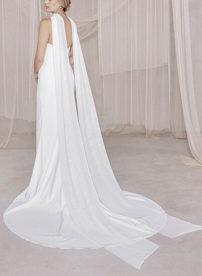 Open Front Chiffon Shawl