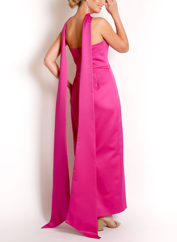 Open Front Satin Shawl