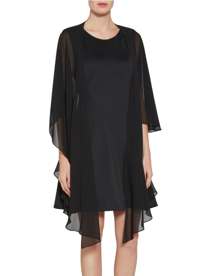 Open Front Chiffon Shawl