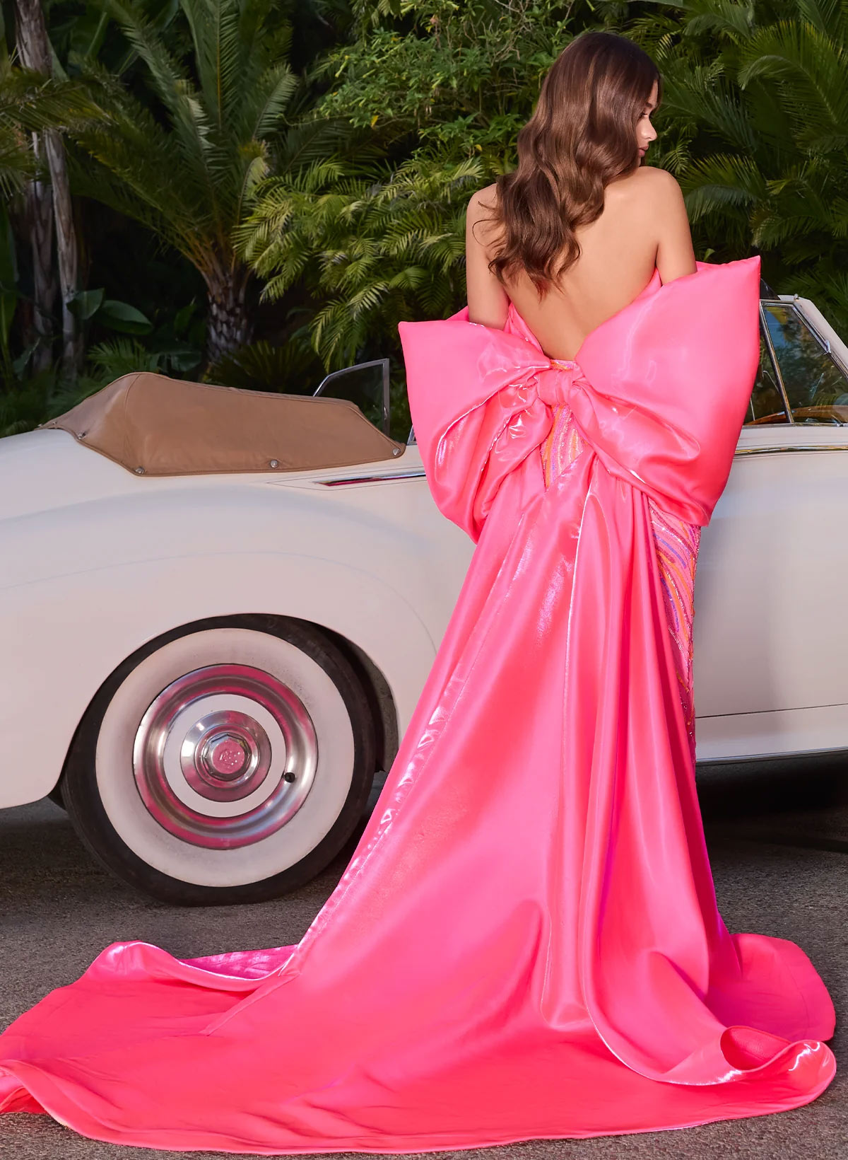 Open Front Liquid Satin Shawl