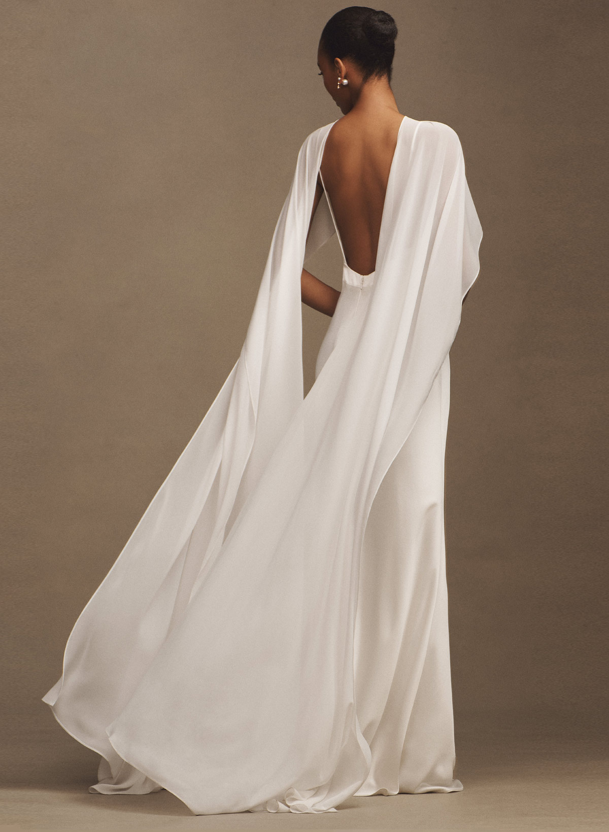 Open Front Chiffon Shawl