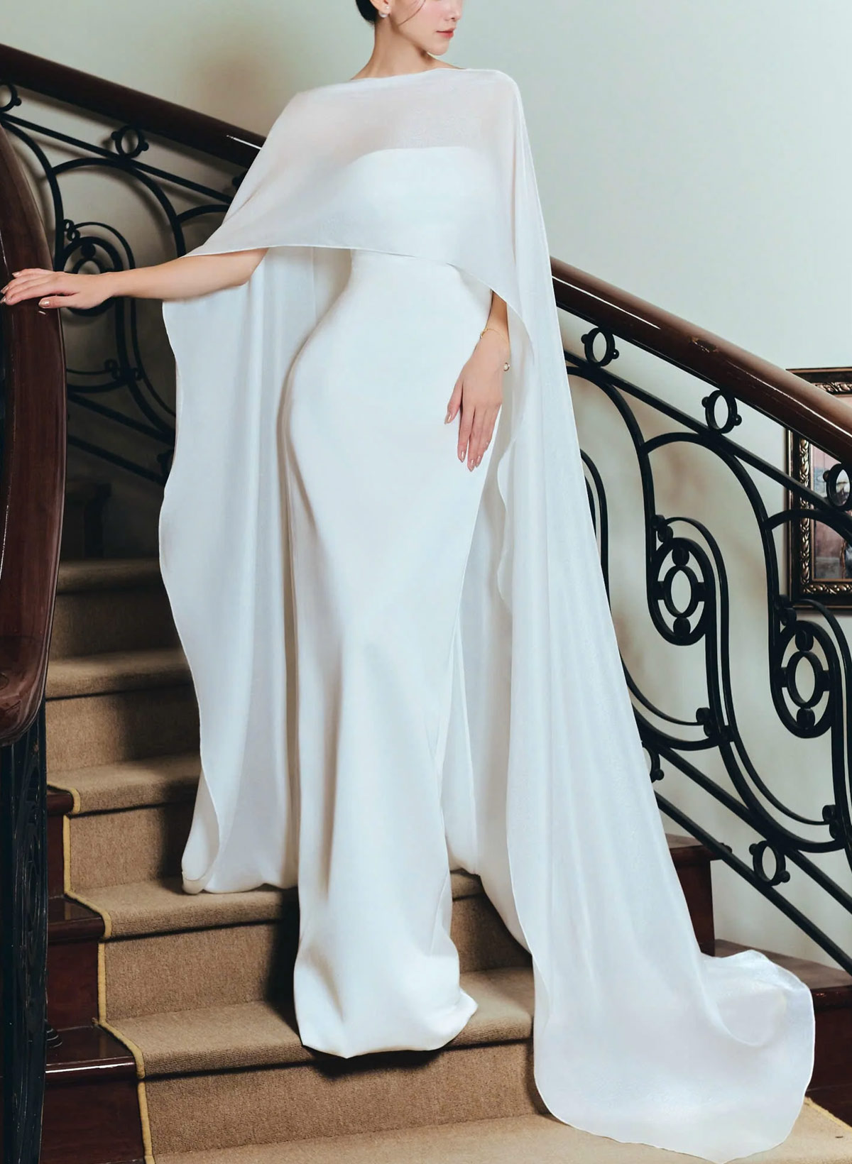 Pullover Chiffon Cape