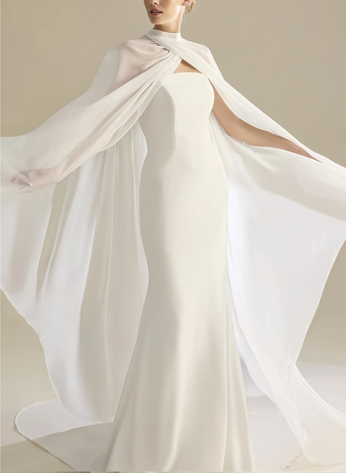 Pullover Chiffon Cape