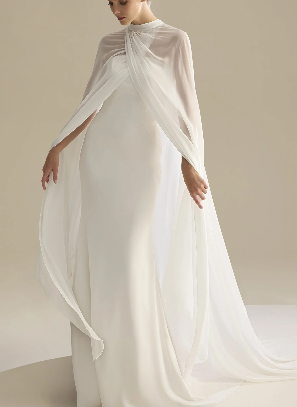 Pullover Chiffon Cape