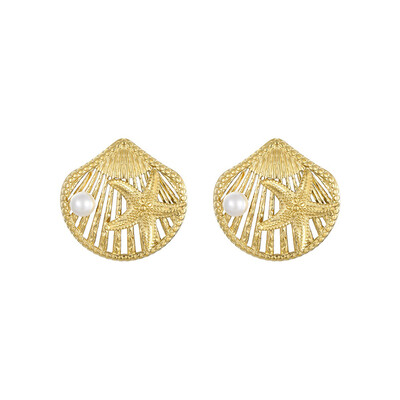 Ocean Wind Sea Star Drop Earrings