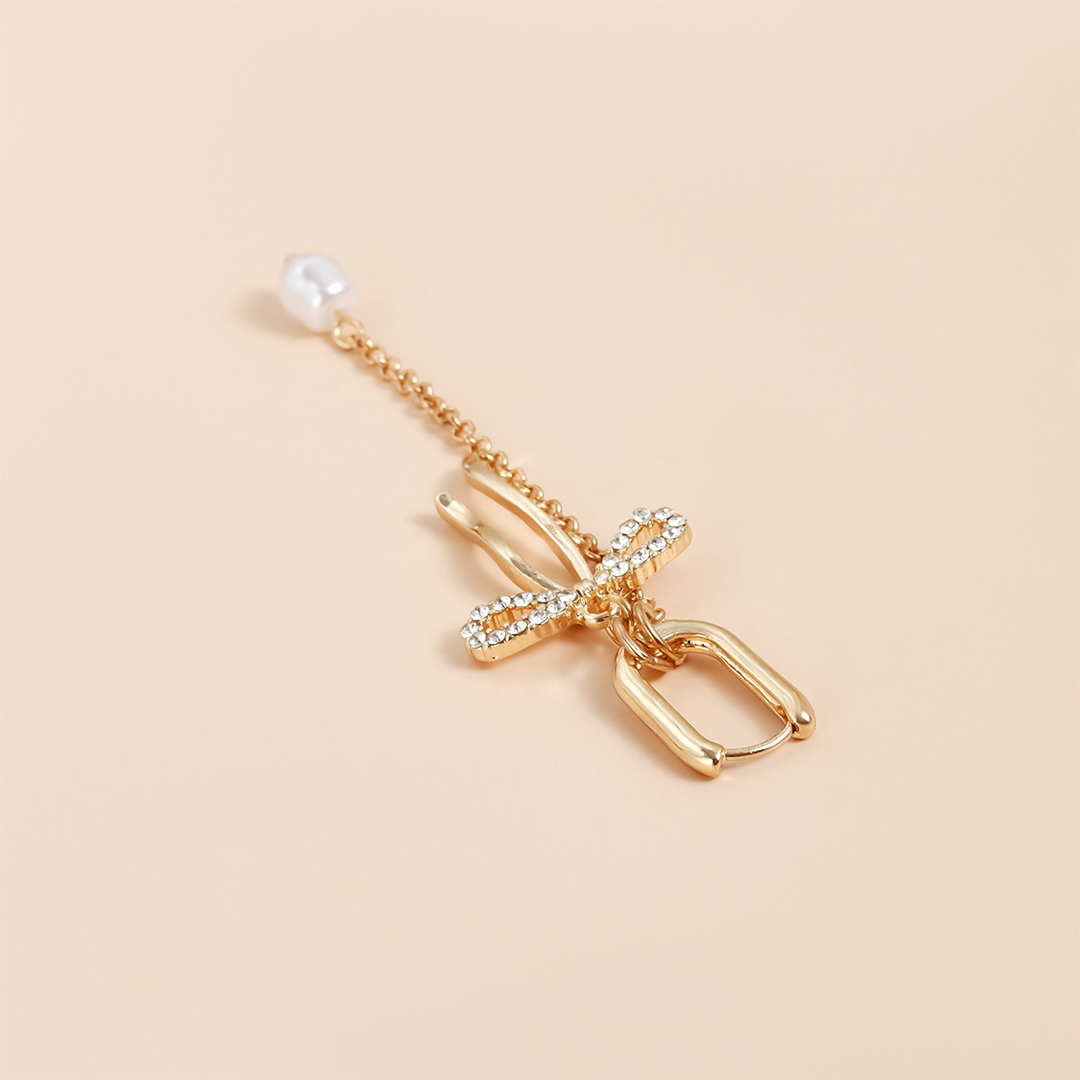 Butterfly Tassel Pearl Dangle Earrings