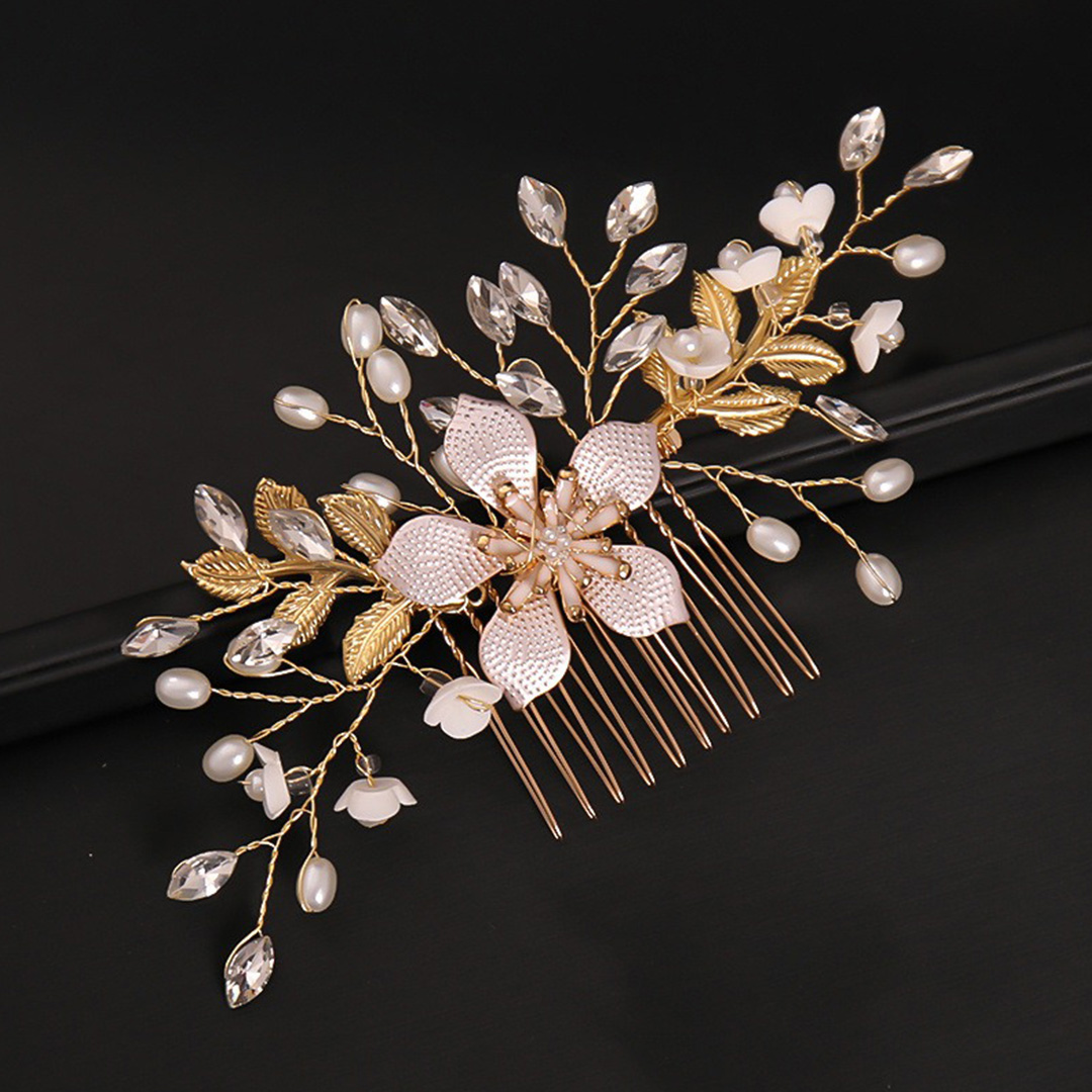 Floral Hair Comb Bridal Headpiece