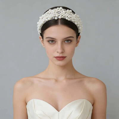 Wedding Headbands With Pearl Bridal Headpieces