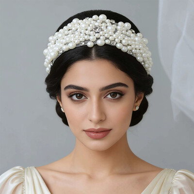 Wedding Headbands With Pearl Bridal Headpieces