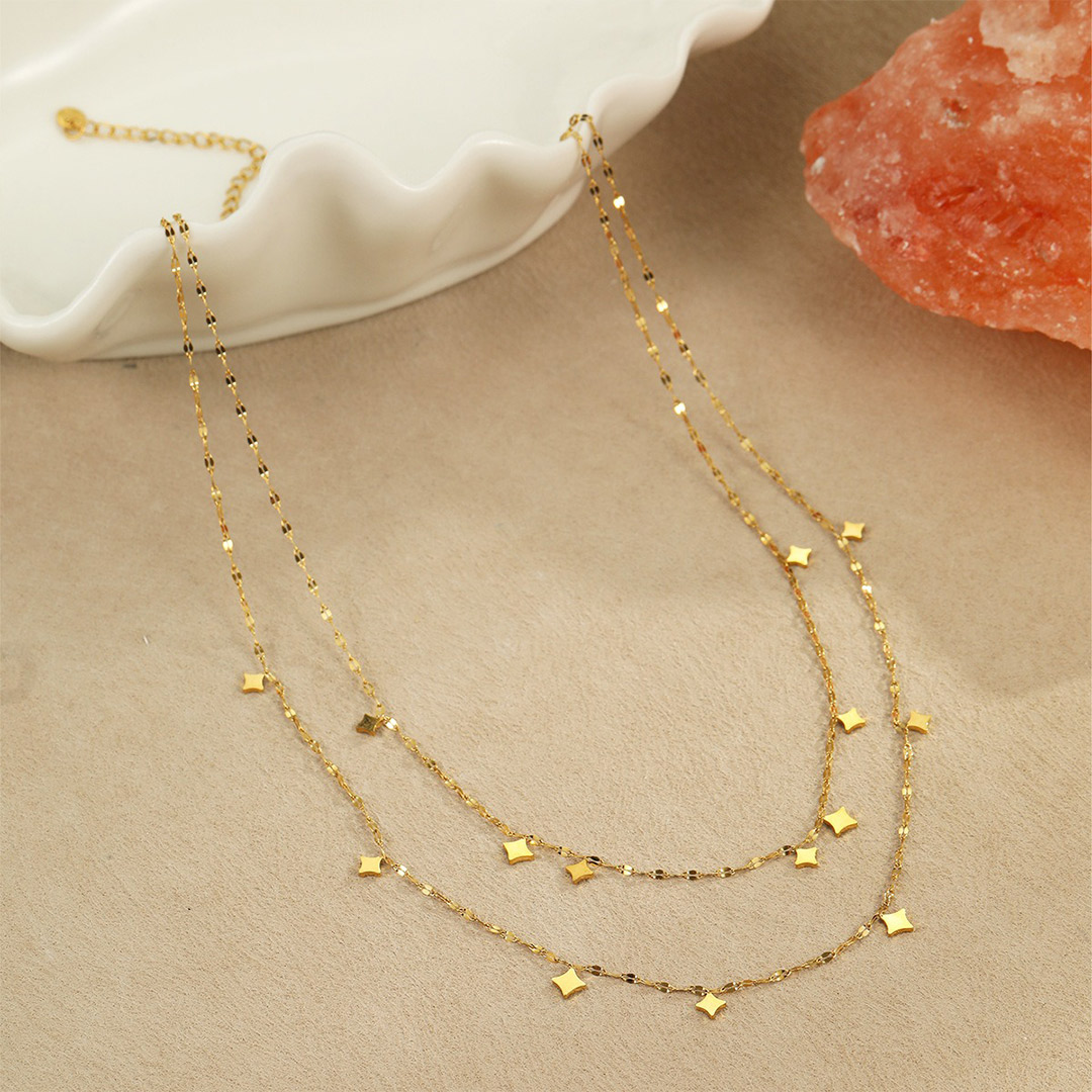 Double Layer Star Necklace