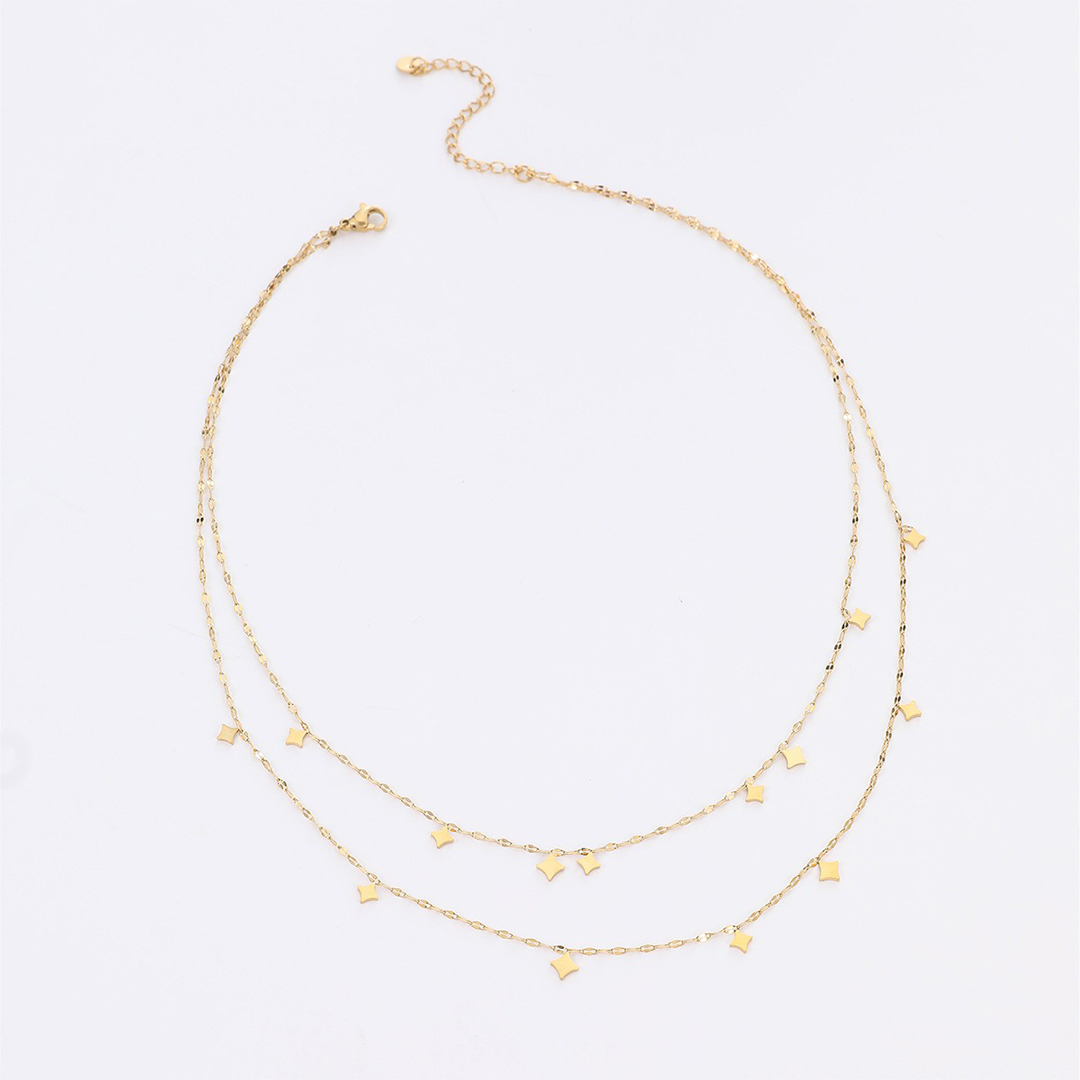 Double Layer Star Necklace