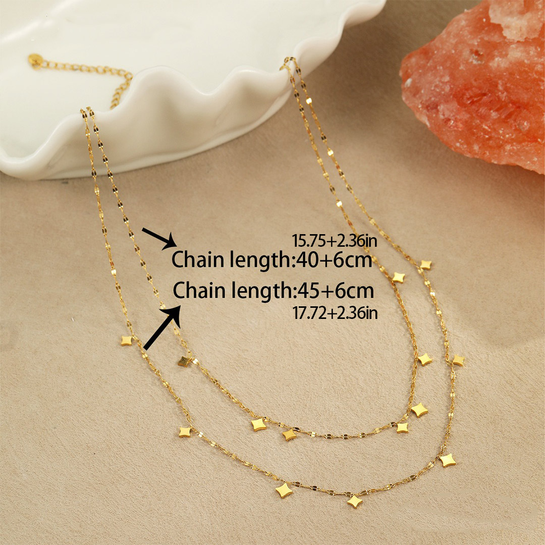 Double Layer Star Necklace