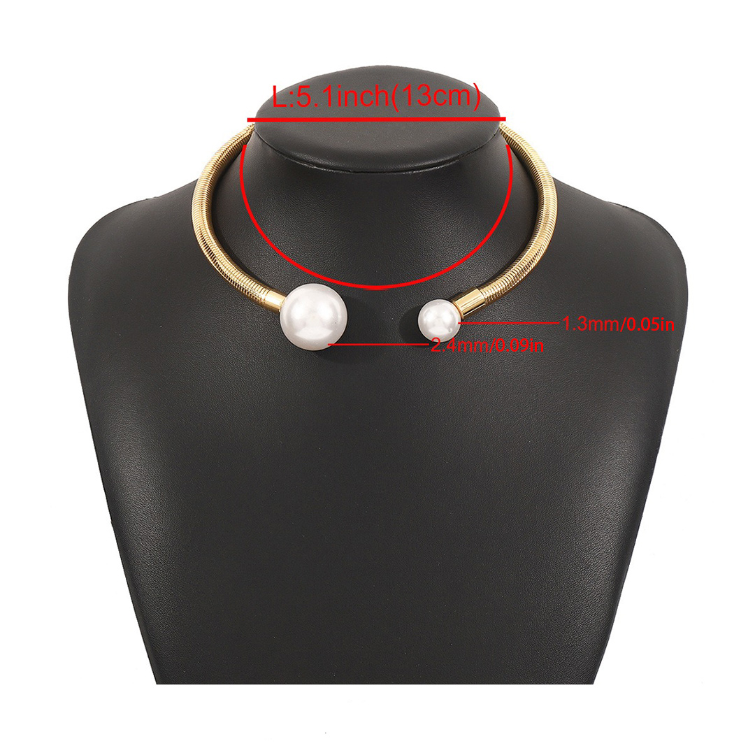 Classic Elegant Pearl Collar Necklaces