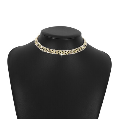 Retro Rhinestone Collar Necklaces